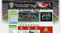 Desktop Screenshot of batitrakyaspor.net